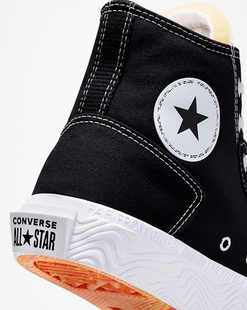 Men's Converse Chuck Taylor Alt Star Canvas High Top Shoes Black / White | AU 68193D